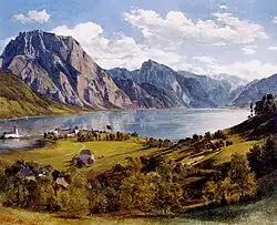 Озеро Траунзе, 1835.