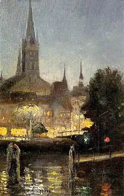 Любек ночью.