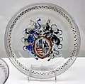 Тарелка с гербом Фуггер-Кирхберг-Вайсенхорна.