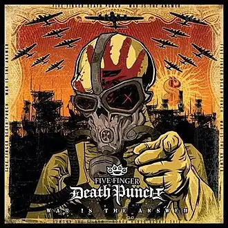 Обложка альбома Five Finger Death Punch «War is the Answer» (2009)