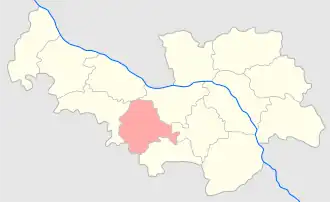 Ловичский уезд на карте