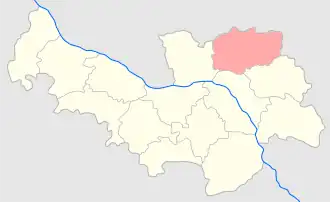 Пултуский уезд на карте