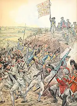 Французы атакуют редут