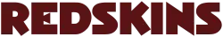 Redskins script logo