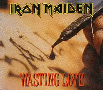 Обложка сингла Iron Maiden «Wasting Love» (1992)