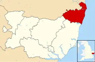 Уэйвени на карте