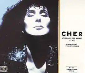 Обложка сингла Шер «We All Sleep Alone» (1988)