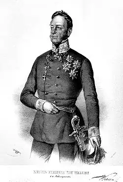 Барон Людвиг фон ВельденЛитография Иозефа Крихубера.