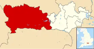 Уэст-Беркшир на карте