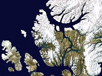 Спутниковая фотография острова