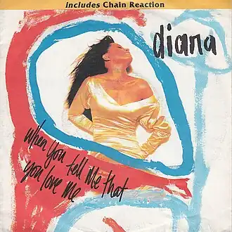 Обложка сингла Дайаны Росс «When You Tell Me That You Love Me» (1991)