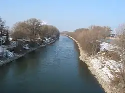 Дунайский канал зимой