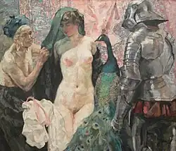 Вильгельм Галлхоф. Искушение рыцаря (до 1910)