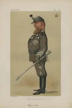 Виконт Бери, карикатура Карло Пеллегрини, 1875 год.