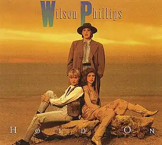 Обложка сингла Wilson Phillips «Hold On» (1990)