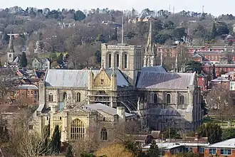 Восточный конец с высоты холма