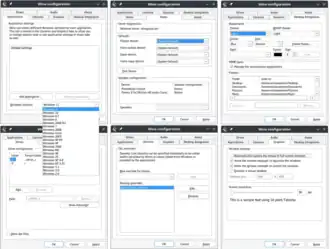 Скриншот программы Wine