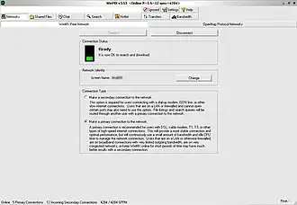 Скриншот программы WinMX