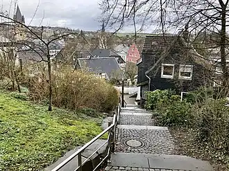 Вид центральной части города с Монастырской горы