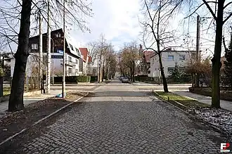 Улица Вёсенна в Кшиках