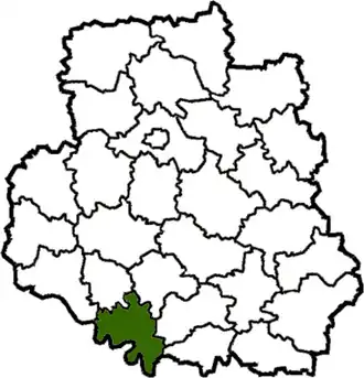 Ямпольский район на карте