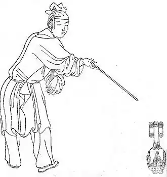 портрет работы Шангуань Чжоу из сборника «Ваньсяотан хуачжуань» (1743)