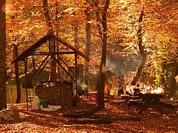 Одно из оборудованных мест для пикников