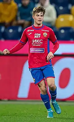 Ушаков в составе ЦСКА в 2022 г.