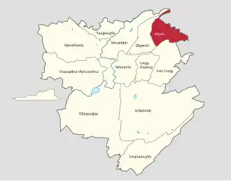 Аван на карте