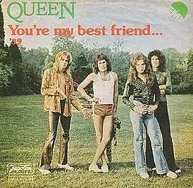 Обложка сингла Queen «You’re My Best Friend» (1976)