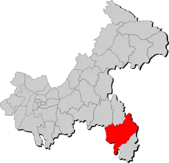 Юян-Туцзя-Мяоский автономный уезд на карте