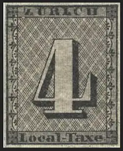 Цюрихская четвёрка. Швейцария (1843)