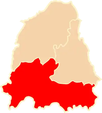 Брестский округ на карте