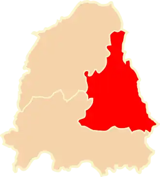 Минский округ на карте