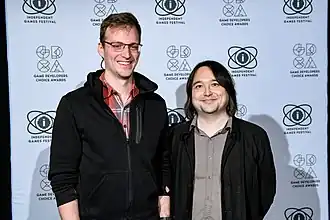 Основатель компании Зак Барт и композитор Меттью Бёрнс в 2019 году