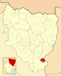 Расположение муниципалитета на карте провинции