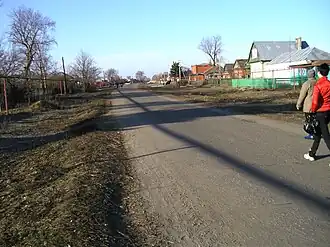 Улица Захарова — центральная улица села