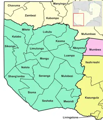 Западная провинция на карте