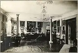 Александр Ельский и его сын Ян в усадьбе (около 1914 г.)