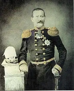 В. И. Суриков. «Портрет губернатора П. Н. Замятнина». 1860-е. Бумага, акварель. Красноярский краеведческий музей