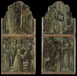 Триптих из Риети. Оборотная сторона створок. Ок. 1410. Городской музей, Риети