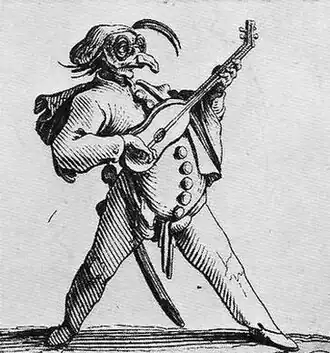 Дзанни, рисунок Ж.Калло (начало  XVII века)