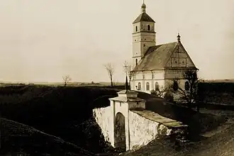 Валы замка, въездные ворота, Спасо-Преображенская церковь