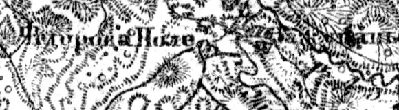 Деревня Зажупанье на карте 1919 года