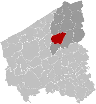 Зедельгем на карте