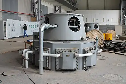 Завершение монтажа гидроагрегатов, июль 2015 года