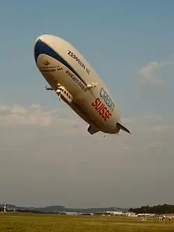 Для создания дополнительной подъёмной силы дирижабль использует векторные винты