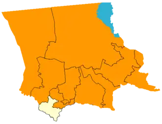 Жуалынский район на карте