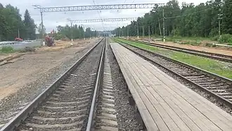 Вид на запад с платформы