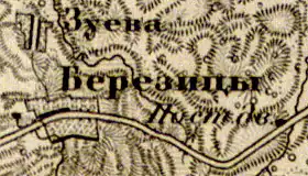 План деревня Березицы. 1863 года